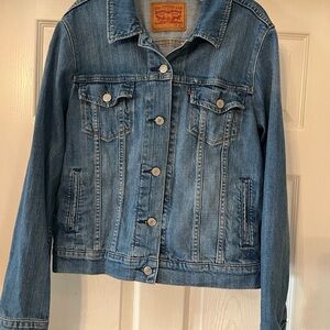 Levi's Blue Jean button front jacket size XL  ladies classic fit style